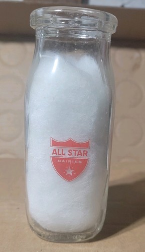 Half pint milk bottle all - half,