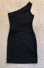 Boohoo black one shoulder