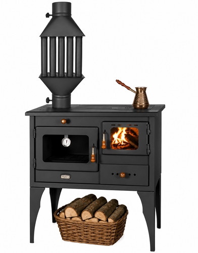 Cooking wood burning stove - burning,