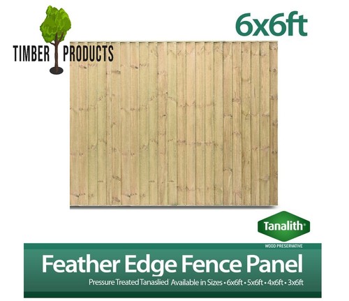 6x6 feather edge panels - feather,