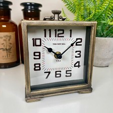 Square Carriage Clock Brushed