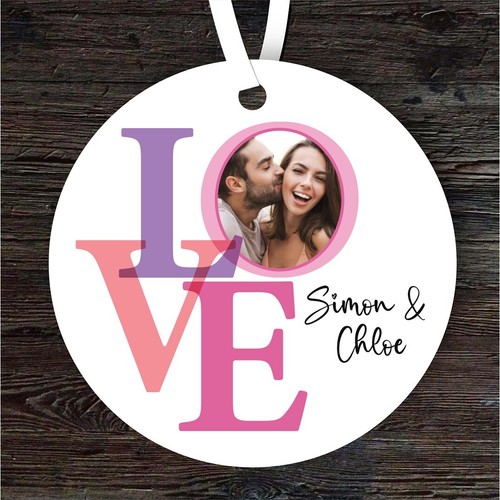 Pink word photo frame - photo,
