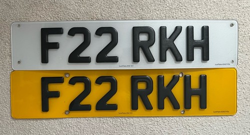 Gel number plates - 3d,