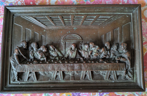 Bronze plaque antique the - bronze, antique?