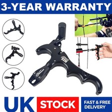 Archery 4-Finger Release Aid 360° Rotatable Thumb Release Aid for Compound Bow^.