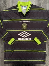 Original Umbro Celtic 1998/1999 Long Sleeve Away Shirt Mens Medium
