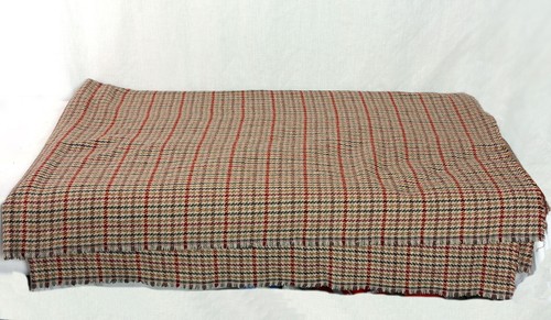Tweed wool material red - tweed,