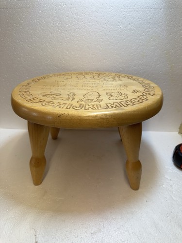 Vintage child wooden stool - vintage, child’s