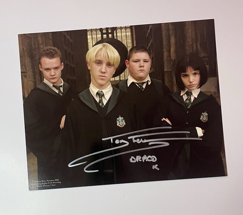 Signed photo tom felton harry - signed,