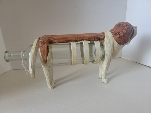Bernard dog glass wine rack - st,