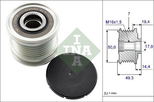 New alternator freewheel - alternator,