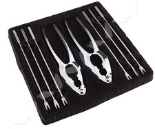 8x Stainless Steel Seafood