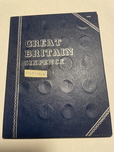 Whitman coin folder - whitman, sixpence