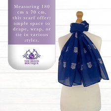 WHITE SCHNAUZER SCARF LADIES