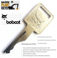 Bobcat ignition key fits - bobcat,