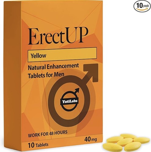 60mg yellow pills - yellow, men