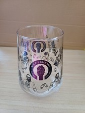 Qwerty Beer Box Brewery Beer Half Pint Tumbler Glass Logo Rare Man Cave Home Bar