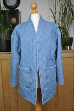 Vintage Per Una Reversible Quilted Denim Jacket Blue Size 14
