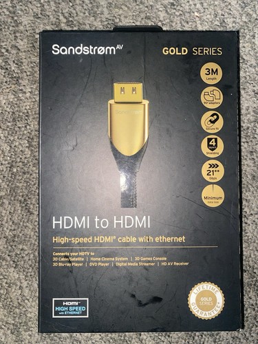 Sandstrom gold series hdmi - gold,