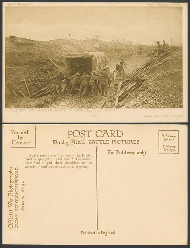 Ww1 daily mail old - old, postcard
