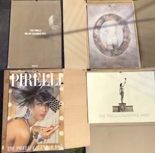 Collection of 4 Pirelli Calendars 1973, 1985, 1989, 1990