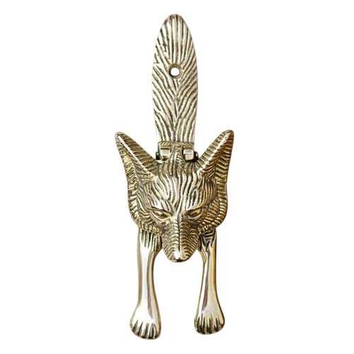 Solid brass fox door - solid,