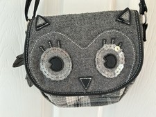 Next Cute Owl Grey Bag, with adjustable shoulder strap. VGC