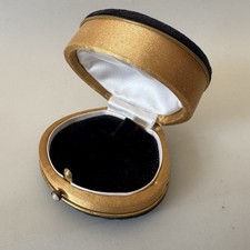 Vintage Black Gold Satin &