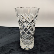 Cut Crystal Vase Flared Rim