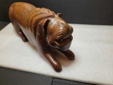 Vintage Wooden Lion Solid Wood