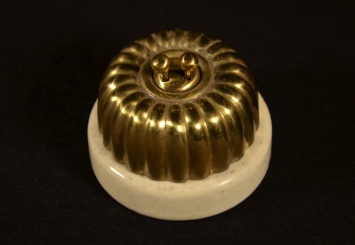 Brass ceramic victorian - ceramic,