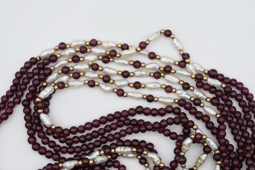 Antique pearl garnet gold - antique,