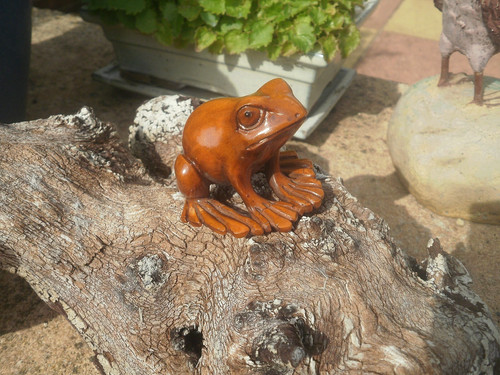 Hand carved wood netsuke - hand,