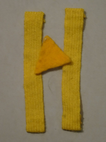 Wolf cub sixer stripes with - wolf,