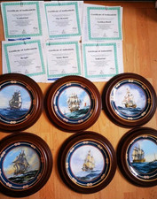 Royal Doulton Discovery Sailing Ship Plates immaculate condition 