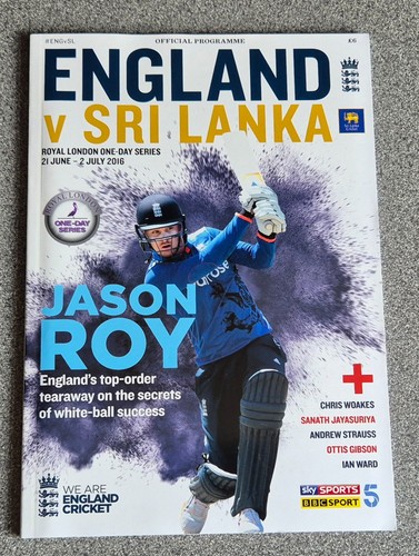 Cricket programme ticket - cricket, **