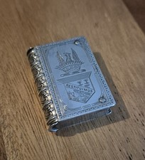1897 Sterling Silver “Phoenix Insurance Co Of Hartford” Book Vesta Case By HBB