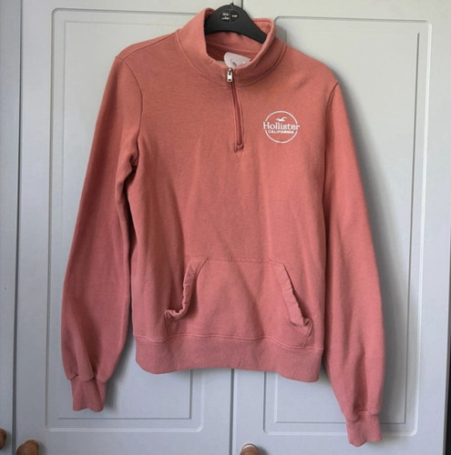 Hollister pink logo - fleece, 1/4