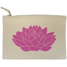 'Lotus Flower' Canvas Clutch