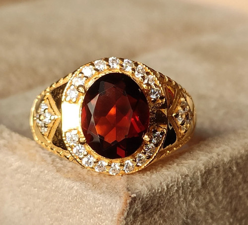 3ct natural red garnet - natural,
