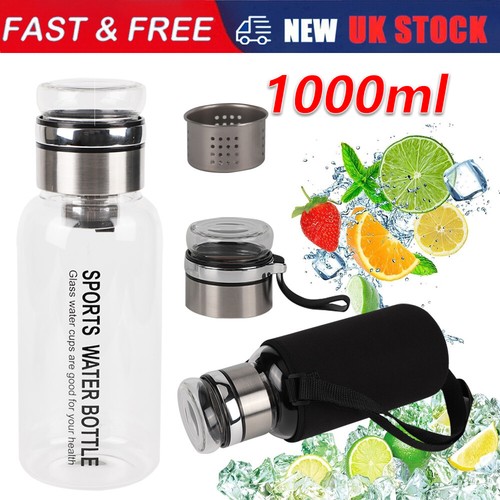 Glass water bottle bpa free - bottle,