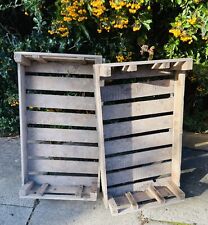 Two Vintage Wooden Potato Chitting Trays Garden Display COLLECTION ONLY PR4