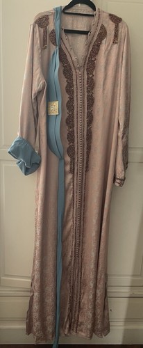 Women pink satin kaftan - women’s,