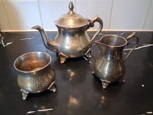 Vintage silver plated tea - vintage,