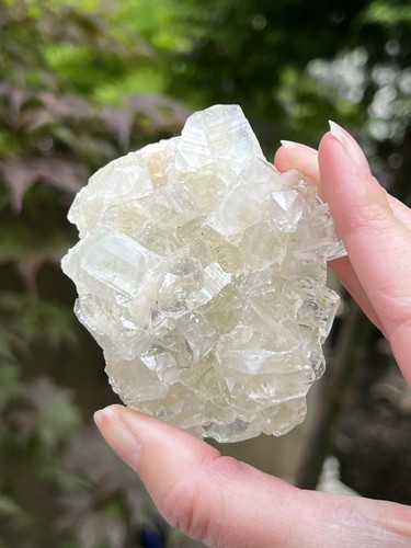 Green large gemmy apophyllite - green,