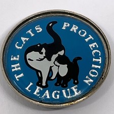 The Cats Protection League Vintage Pin Lapel Badge Animal Welfare Charity UK