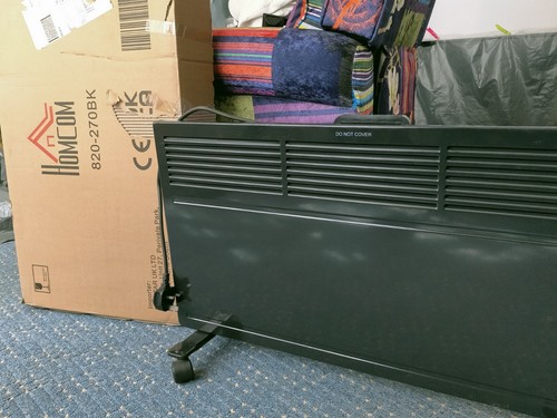 Homcom black electric - black,