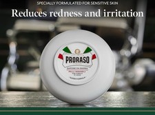 PRORASO Shaving Soap | WHITE for Sensitive Skin | Tea and Oat | 150ml Bowl