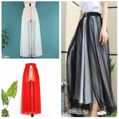 Women mesh one piece skirt - one,