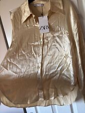 BNWT Soft Gold ZARA Satin